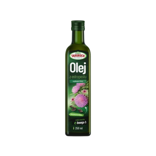 Targroch - Olej z ostropestu - tłoczony na zimno - 250 ml  Targroch - Olej z ostropestu - tłoczony na zimno - 250 ml